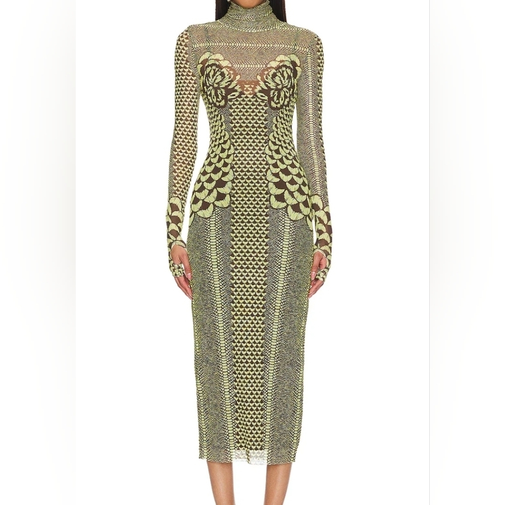 REVOLVE AFRM Butter Petals Long Sleeve Dress NWT
